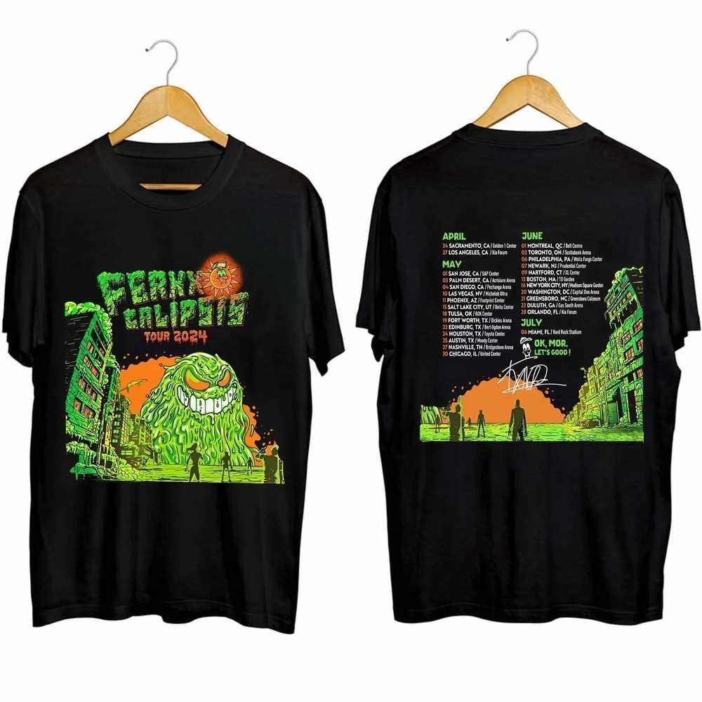 Ferxxocalipsis World Tour  T Shirt Feid Ferxxo  2 Sided Shirt